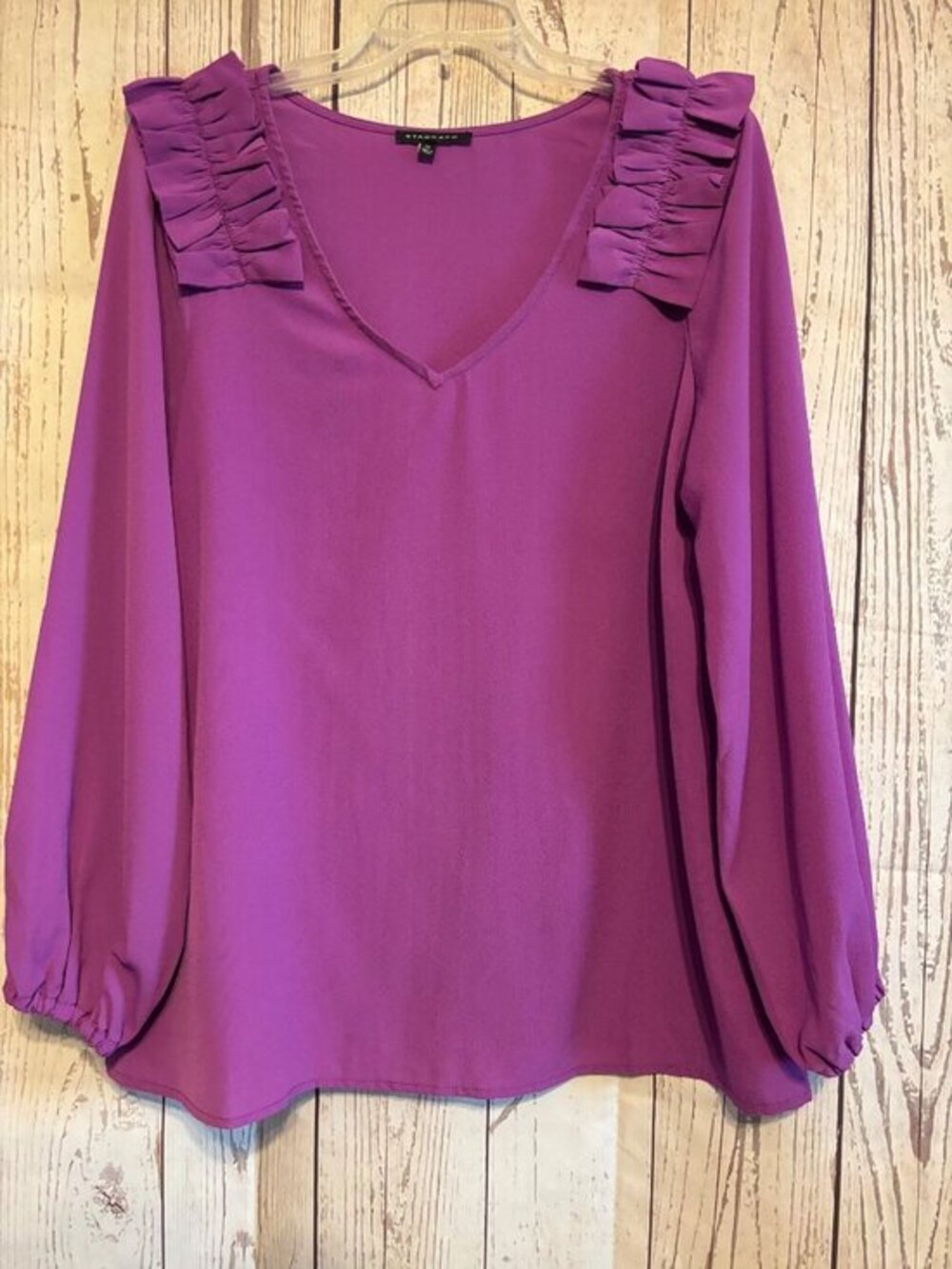 Staccato Lavender Slipover Top Blouse Party Office Size Medium